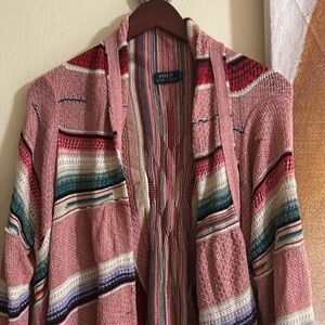 Polo by Ralph Lauren Pink and Red Cardigan Sweater
